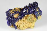 Sparkling Azurite Crystal Cluster - Laos #178163-1